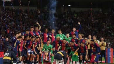 تتويج برشلونة بالدوري الإسباني