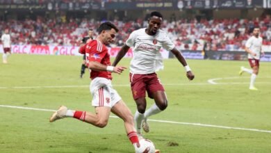 الأهلي يتعادل مع سيراميكا