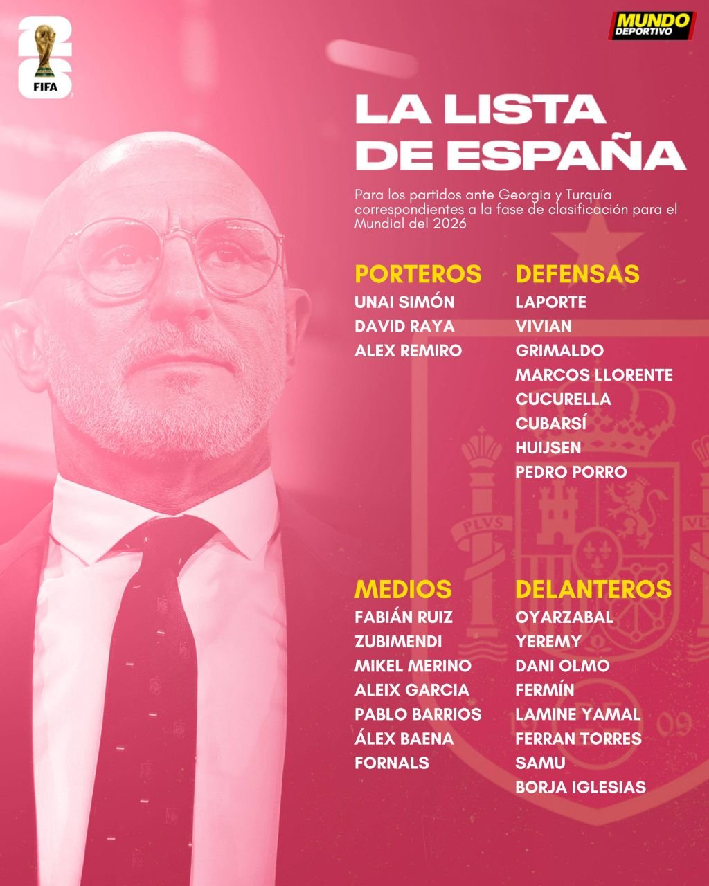 المنتخب الإسباني يعلن قائمته