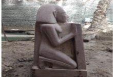 ما خَبَّأته الأرض لسنوات.. حفرة سرية في البدرشين تنتهي بضبط تمثال أثري ضخم و5 متهمين