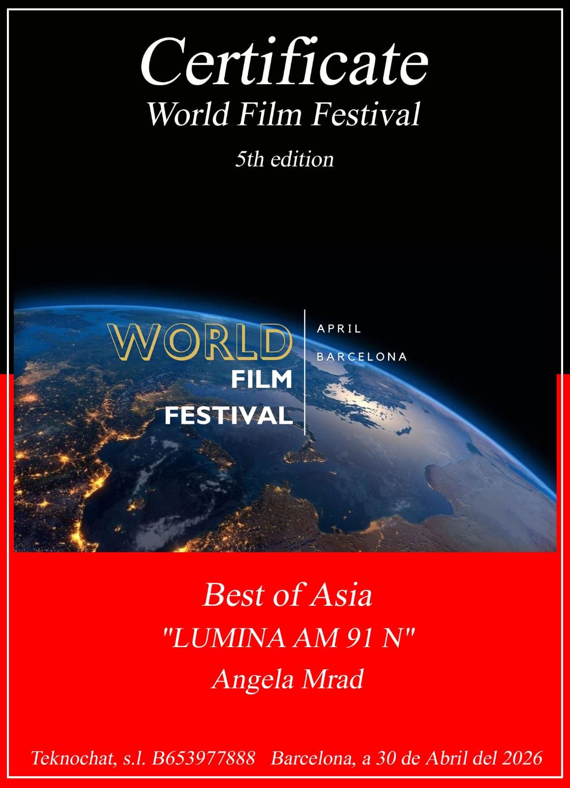 إمبراطورية سينمائية تتوّج عالمياً أفضل فيلم في آسيا: عمل لبناني بتوقيع أنجيلا مراد