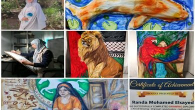 رندا محمد.. فنانة مصرية 14 عامًا تكتب تاريخها بريشة الإبداع وتخطف الأضواء على السوشيال ميديا