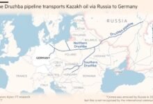 تقرير: روسيا تعلق تدفقات النفط الكازاخستاني عبر خط أنابيب رئيسي يمد برلين
