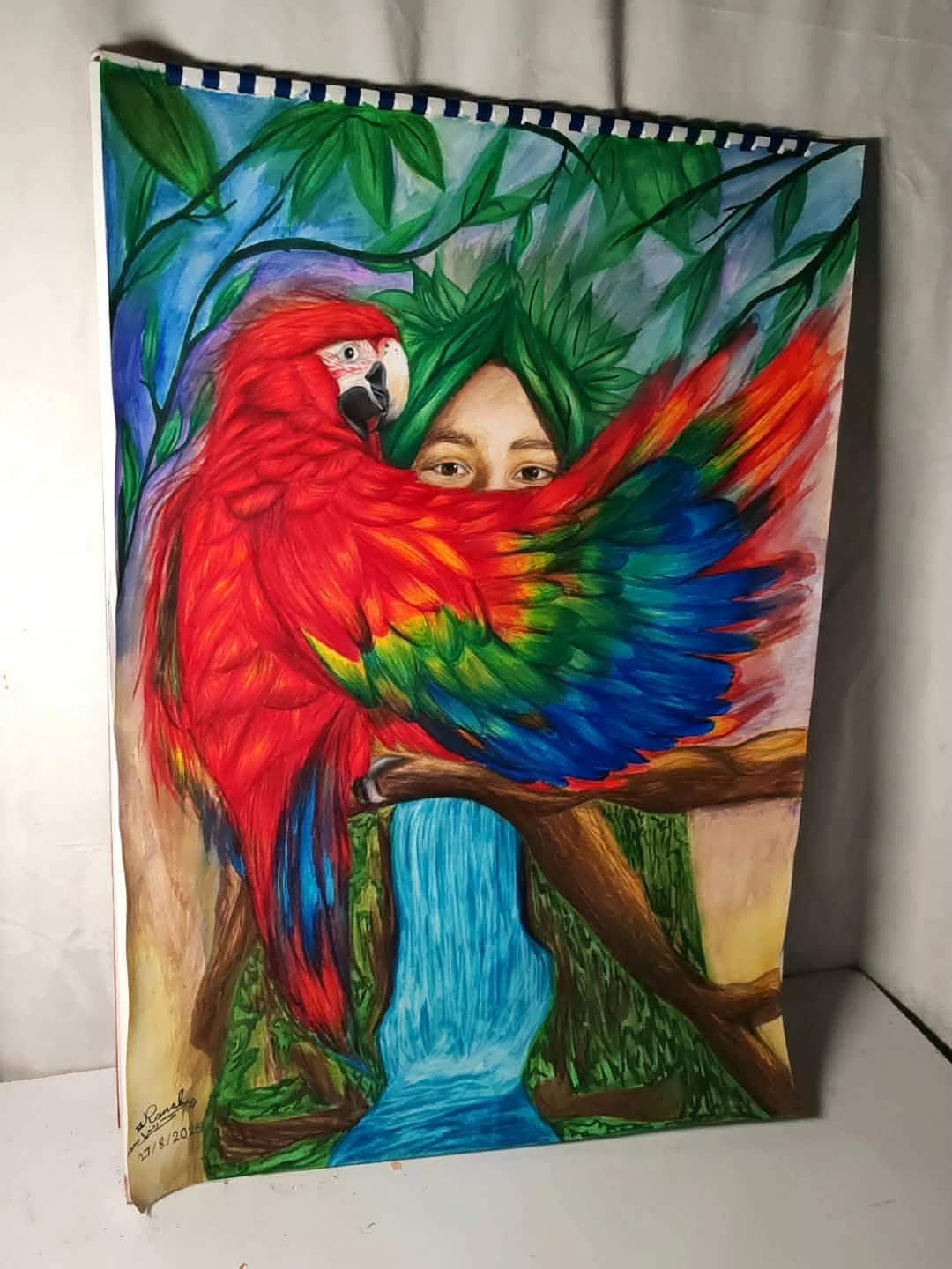 رندا محمد.. فنانة مصرية 14 عامًا تكتب تاريخها بريشة الإبداع وتخطف الأضواء على السوشيال ميديا