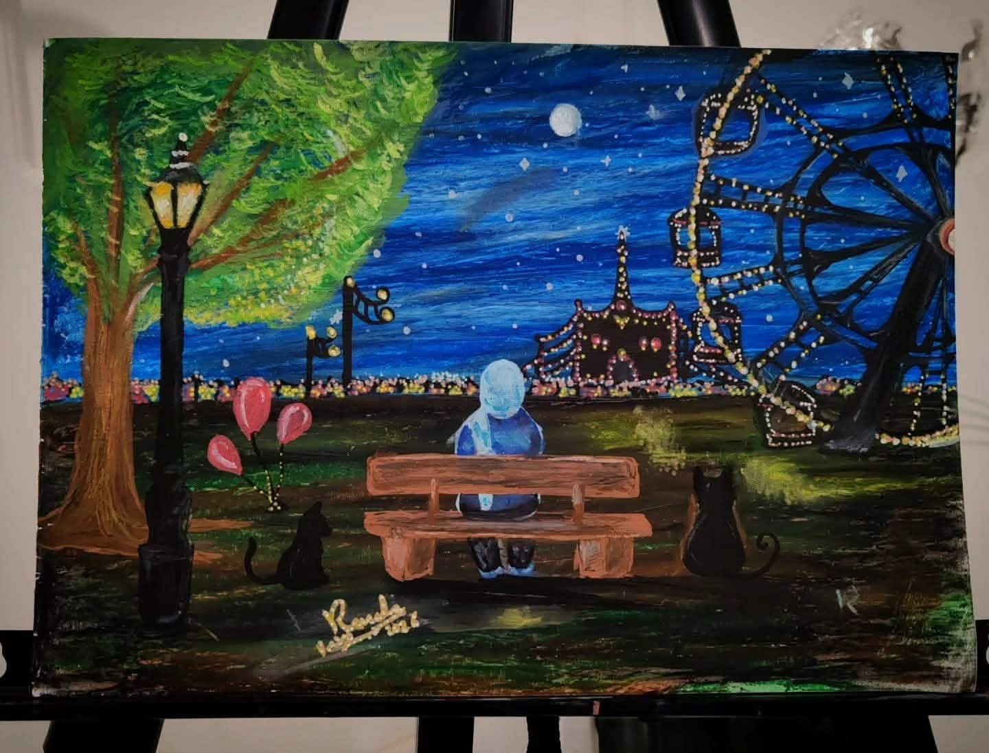 رندا محمد.. فنانة مصرية 14 عامًا تكتب تاريخها بريشة الإبداع وتخطف الأضواء على السوشيال ميديا