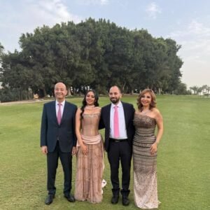 ليلة استثنائية تجمع لميس الحديدي وعمرو أديب في خطوبة نجلهما