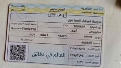 رخصة قيادة الكترونيا