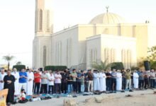 صلاة العيدفي النادي
