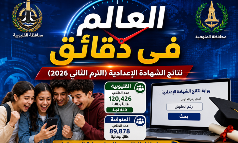 إعلان نتائج الشهادة الإعدادية بالقليوبية