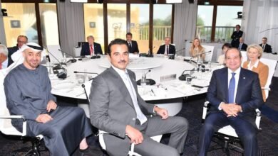 الرئيس عبد الفتاح السيسي خلال مشاركته في جلسة قمة مجموعة السبع بمدينة إيفيان الفرنسية.
