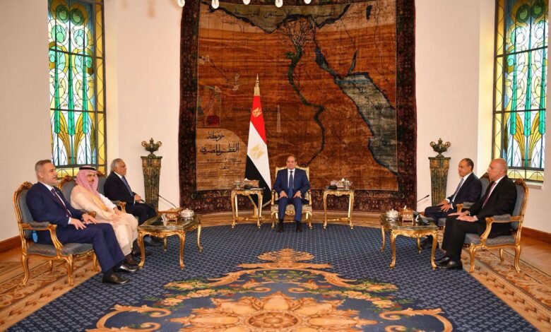 الرئيس عبد الفتاح السيسي يترأس اجتماع وزراء خارجية المجموعة الرباعية بالقاهرة لبحث استقرار المنطقة