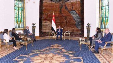 السيسي للمفوض السامي للاجئين: مصر تدير ملف الضيوف بمسؤولية إنسانية وتنتظر تضامناً دولياً".
