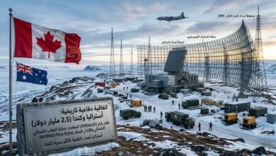"قاعدة رادار 'جيندالي' المتقدمة في القطب الشمالي الكندي: ثمرة الصفقة الدفاعية التاريخية بقيمة 2.5 مليار دولار مع أستراليا، معززةً قدرات الإنذار المبكر والمراقبة الجيوسياسية في المنطقة."