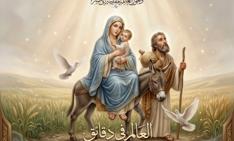 السيد المسيح والعدراء مريم ويوسف النجار .