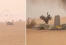 إسقاط مروحية هجومية روسية
