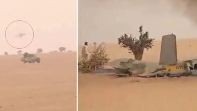 إسقاط مروحية هجومية روسية
