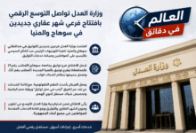 وزارة العدل تواصل التوسع الرقمي بافتتاح فرعي شهر عقاري جديدين