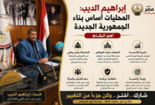 إبراهيم الديب رئيس حزب مصر العربي الاشتراكي يطلق حملة طريقك للمحليات لدعم المشاركة في انتخابات المجالس المحلية.