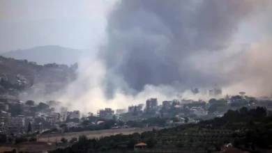 طائرة حربية إسرائيلية خلال تنفيذ غارة على جنوب لبنان.