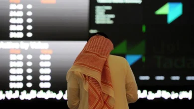 مؤشر تاسي يرتفع 0.9% في أول جلسة بعد تغيير رئاسة هيئة السوق المالية.