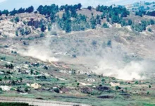 أضرار جراء هجوم إسرائيلي على النبطية جنوب لبنان