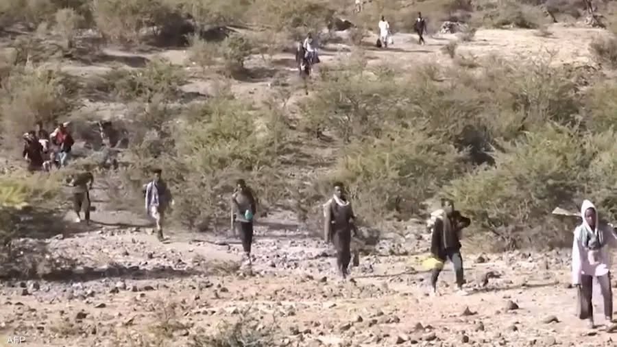 قوات في إقليم تيغراي شمالي إثيوبيا خلال تجدد الاشتباكات