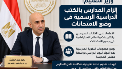 امتحانات المراحل الدراسية والكتب الدراسية الرسمية