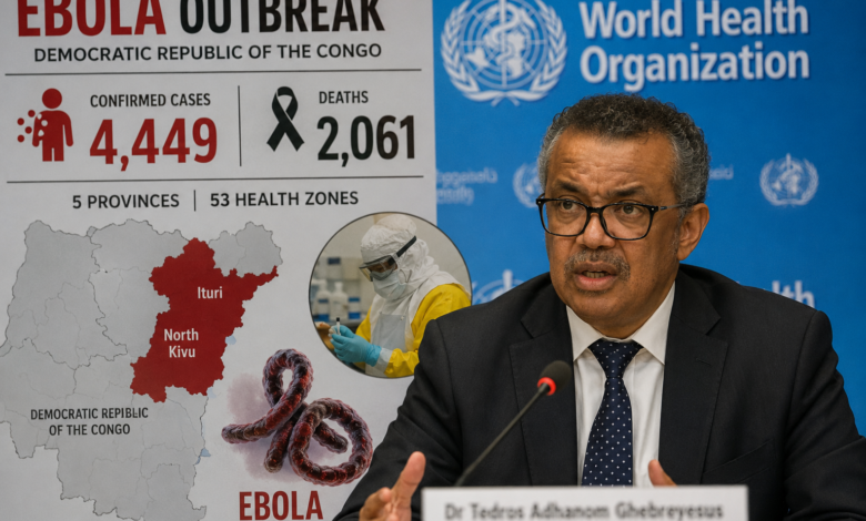 مدير منظمة الصحة العالمية يتحدث عن تفشي فيروس إيبولا في الكونغو