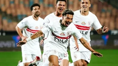 خوان بيزيرا لاعب الزمالك خلال مباراة بالدوري المصري