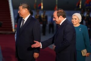 استقبال عسكري رسمي في قصر الاتحادية الرئاسي