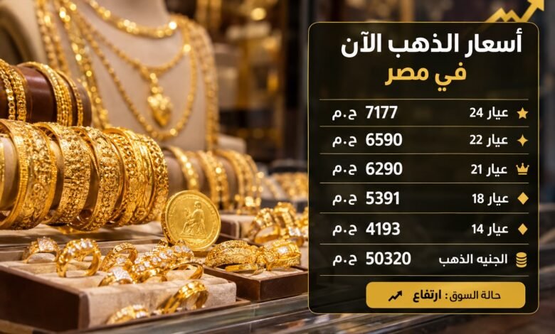 سعر الذهب اليوم في مصر.. قائمة الأسعار المعلنة لجميع الأعيرة