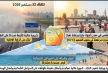 حالة الطقس اليوم في مصر.. أجواء حارة وشبورة صباحية وأمطار خفيفة على بعض المناطق