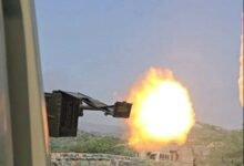 غارات جوية وتفجير جسر حيوي في تعز