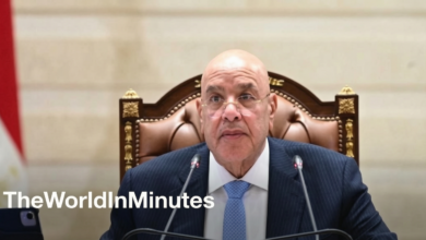 المستشار هشام بدوي رئيس مجلس النواب خلال جلسة لمناقشة تفويض الرئيس السيسي بشأن مساندة السعودية.