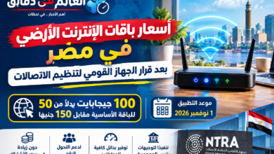 أسعار باقات الإنترنت الأرضي في مصر بعد قرار الجهاز القومي لتنظيم الاتصالات