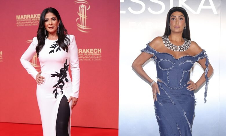تبادل الاحترام المتبادل بين غادة عبدالرازق ومنى زكي