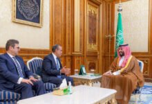 ولي العهد السعودي يستقبل وزير الخارجية المصري في الرياض